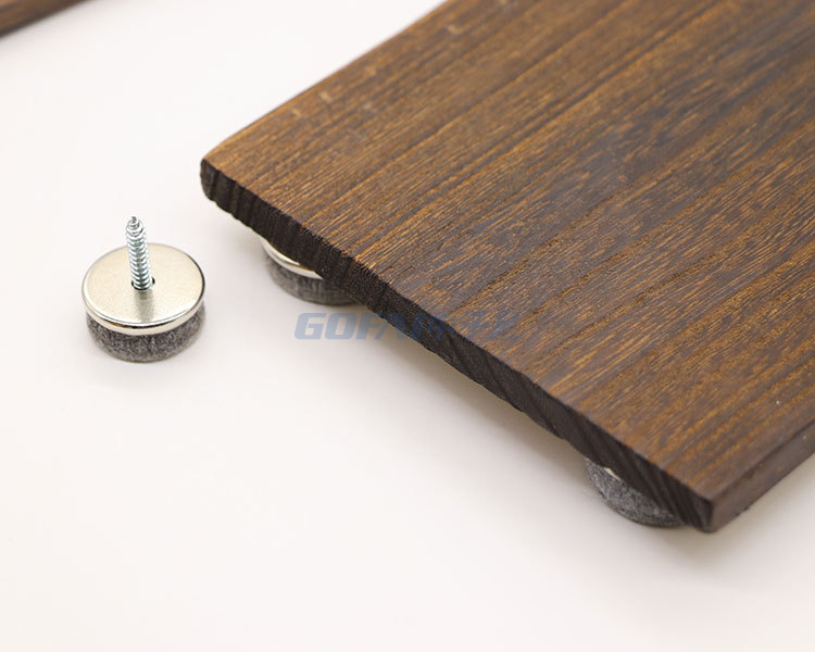 Schraube Filzgleiter Möbelauflagen Metallbeinnagel Fußschutz für Holzbeinfüße