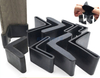 L-Form-Möbel-Winkel-Anti-Rutsch-Dreieck-Gummi-Fußpolster-Beinabdeckungen für Metallbeine