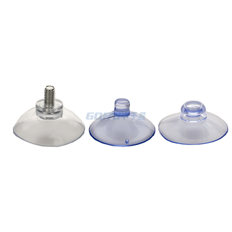 Hochwertige, transparente, leistungsstarke PVC-Saugnapfe ohne Haken für Glastischspiegel