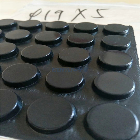 5 mm Dicke 80 mm Durchmesser selbstklebende Silikon-Anti-Rutsch-Pad Gummifüße