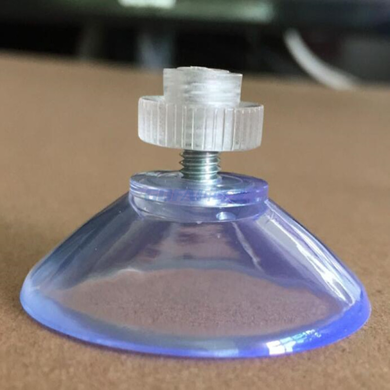 Maßgeschneiderte Gummi-Plastikbecher Mental Threaded Glass Saugnapfschraube