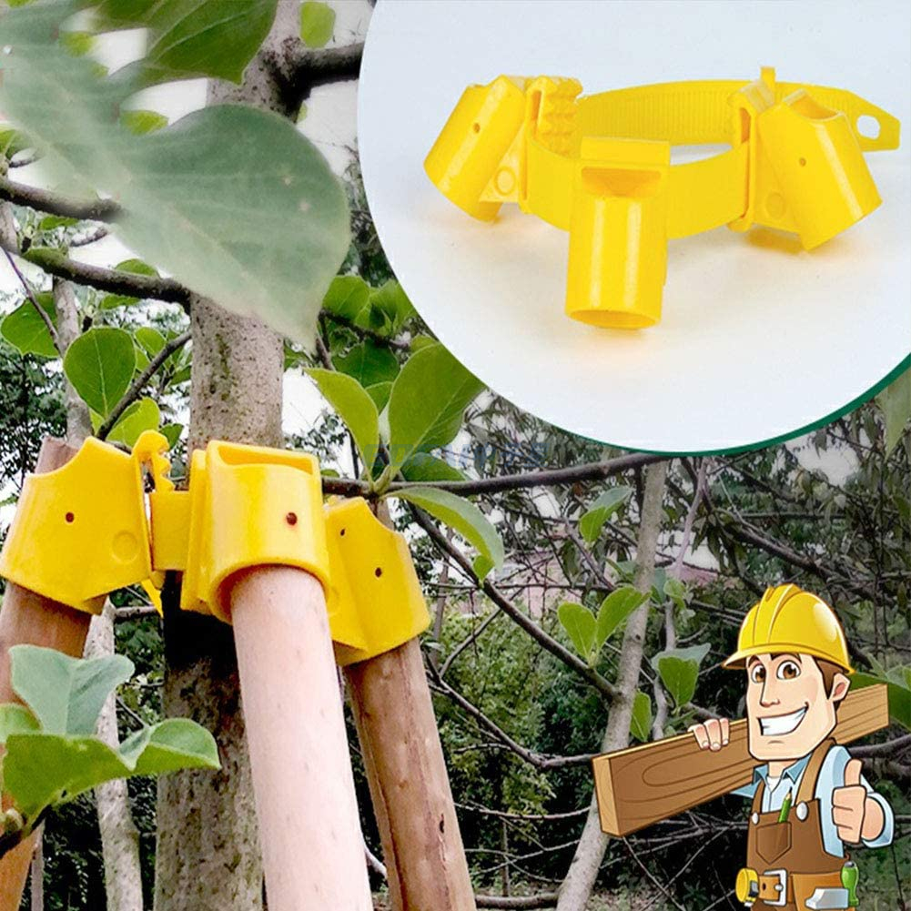 Gartenarbeit TPR Baumfixierung Stützhalterung Pflanzen Windschutz Schutz Bindungshalter Befestigungsgurt Support Kit