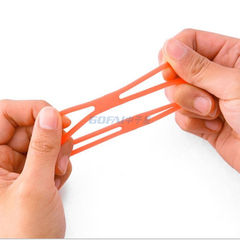 Transparente X-förmige Gummibänder H-Kreuzbänder Silikon-X-Bänder für Box
