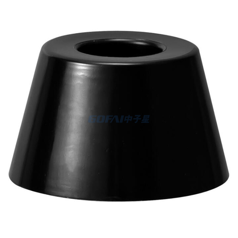 Günstige säulenförmige schwarze Gummifüße Anti-Vibrations-Isolator-Absorber-Basis-Fußpolster für Audio-Lautsprecher-Kabinett